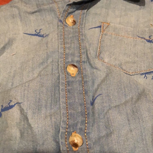 Dinosaur button down shirt - Picture 2 of 2